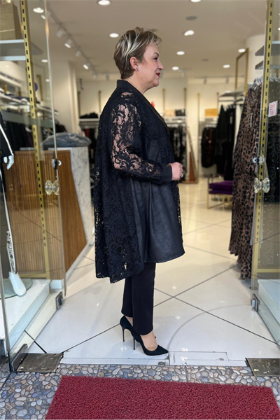 Selma Büyük Beden Tasarım Güpür Takım