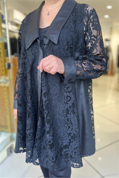 Selma Büyük Beden Tasarım Güpür Takım