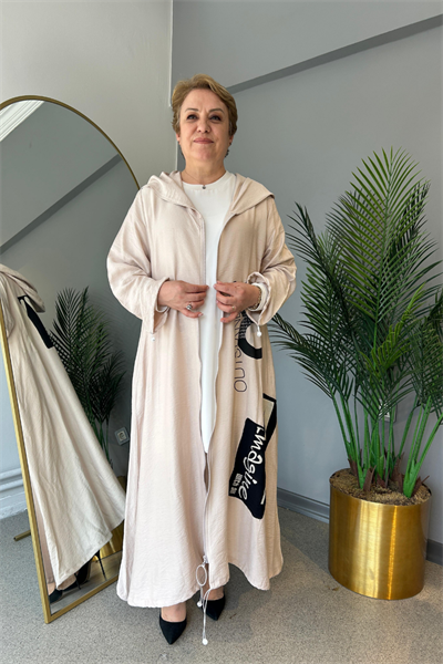 Selma Büyük Beden Tasarım Keten Kap