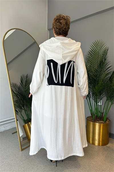 Selma Büyük Beden Tasarım Keten Kap