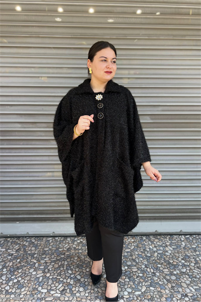 Selma Büyük Beden Tasarım Panço