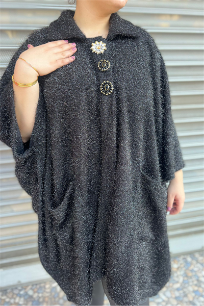 Selma Büyük Beden Tasarım Panço