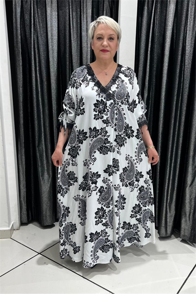 Selma Büyük Beden Tasarım Rahat Kesim Şık Elbise
