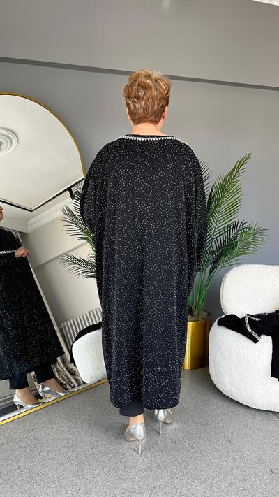 Selma Büyük Beden Taşlı Elbise