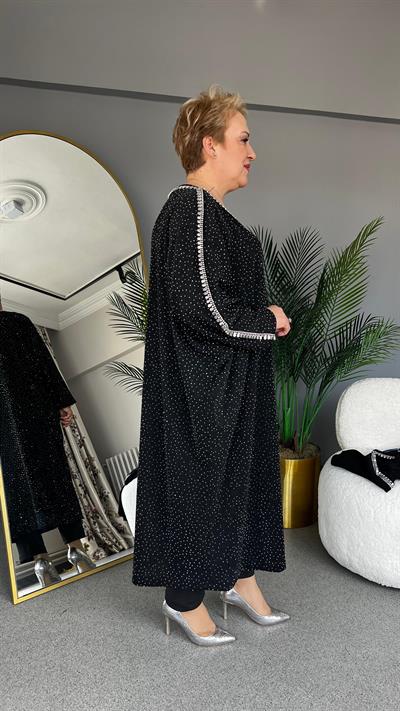 Selma Büyük Beden Taşlı Elbise