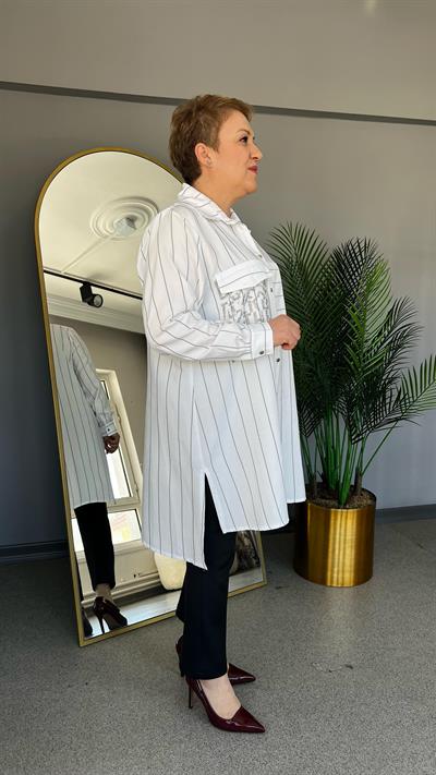 Selma Büyük Beden Taşlı Tunik