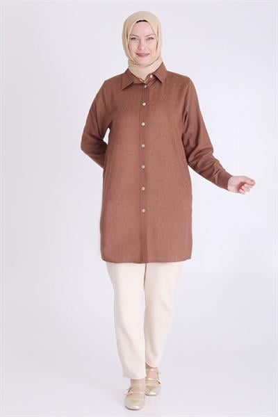 Selma Büyük Beden Taşlı Tunik