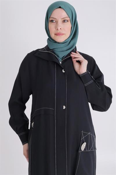 Selma Büyük Beden Tensel Ferace