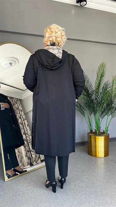 Selma Büyük Beden Trench