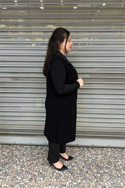 Selma Büyük Beden Triko Yelek