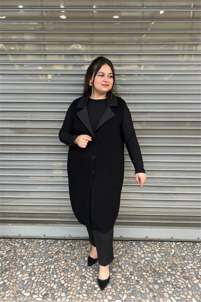 Selma Büyük Beden Triko Yelek