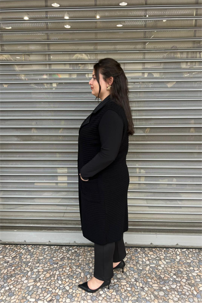 Selma Büyük Beden Triko Yelek