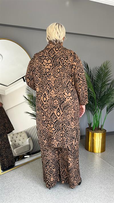 Selma Büyük Beden Tunik Pantolon İkili Takım