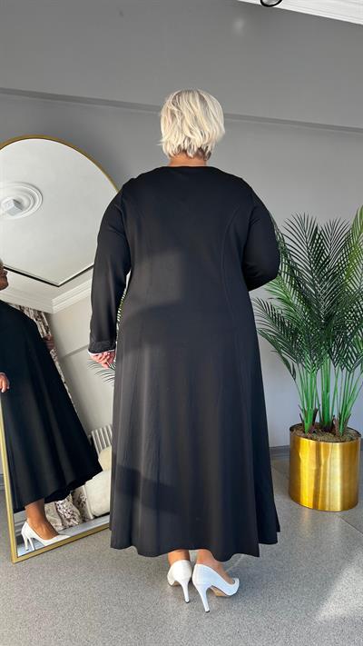 Selma Büyük Beden V Yakalı Kuplu Spor Elbise