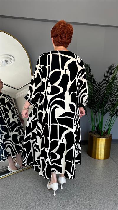 Selma Büyük Beden Viskon Elbise