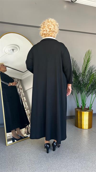 Selma Büyük Beden Yakalı Spor Elbise