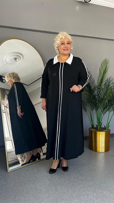 Selma Büyük Beden Yakalı Spor Elbise