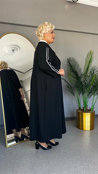 Selma Büyük Beden Yakalı Spor Elbise