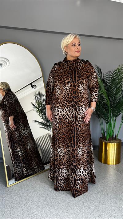 Selma Büyük Beden Yarım Kol İnce Triko Şık Elbise