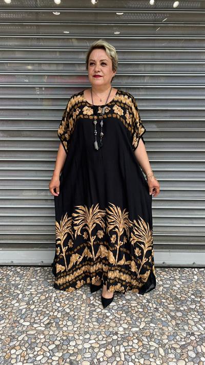 Selma Büyük Beden Yazlık Özel Tasarım Elbise