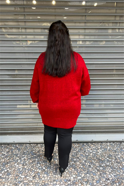 Selma Büyük Beden Yünlü Hırka