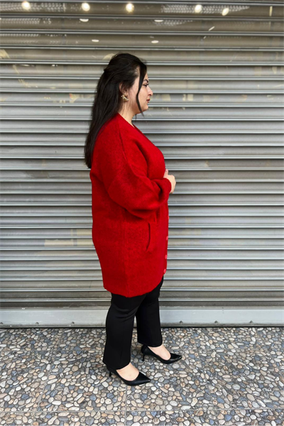 Selma Büyük Beden Yünlü Hırka