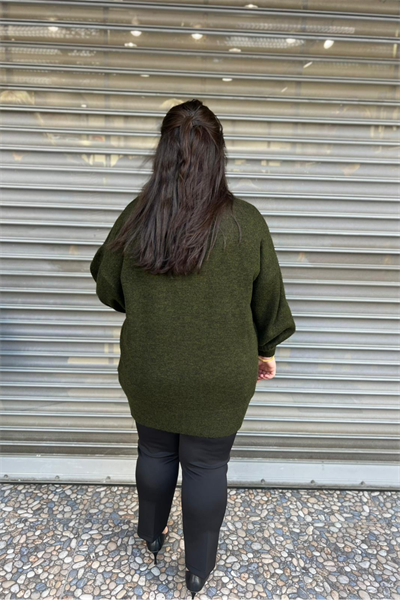 Selma Büyük Beden Yünlü Hırka