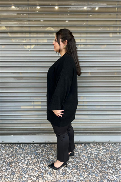 Selma Büyük Beden Yünlü Hırka