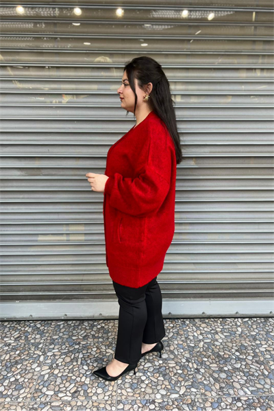 Selma Büyük Beden Yünlü Hırka