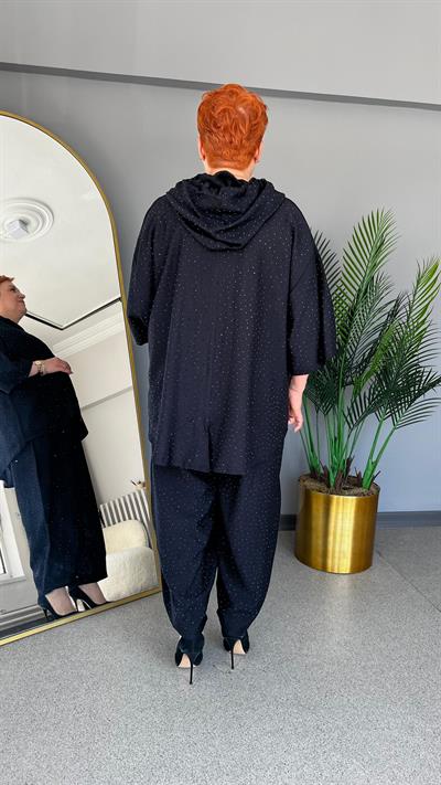 Selma Büyük Beden Taşlı Tasarım Takım