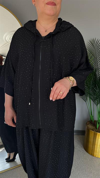 Selma Büyük Beden Taşlı Tasarım Takım