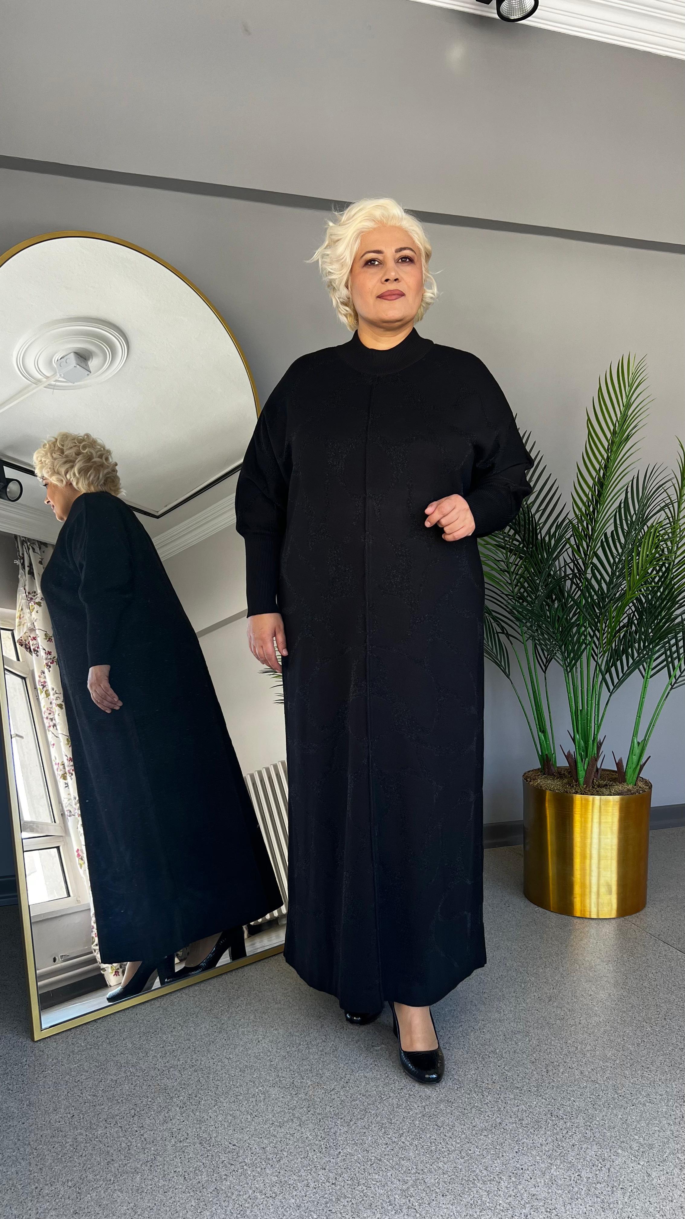 Selma Büyük Beden Basic Triko Elbise