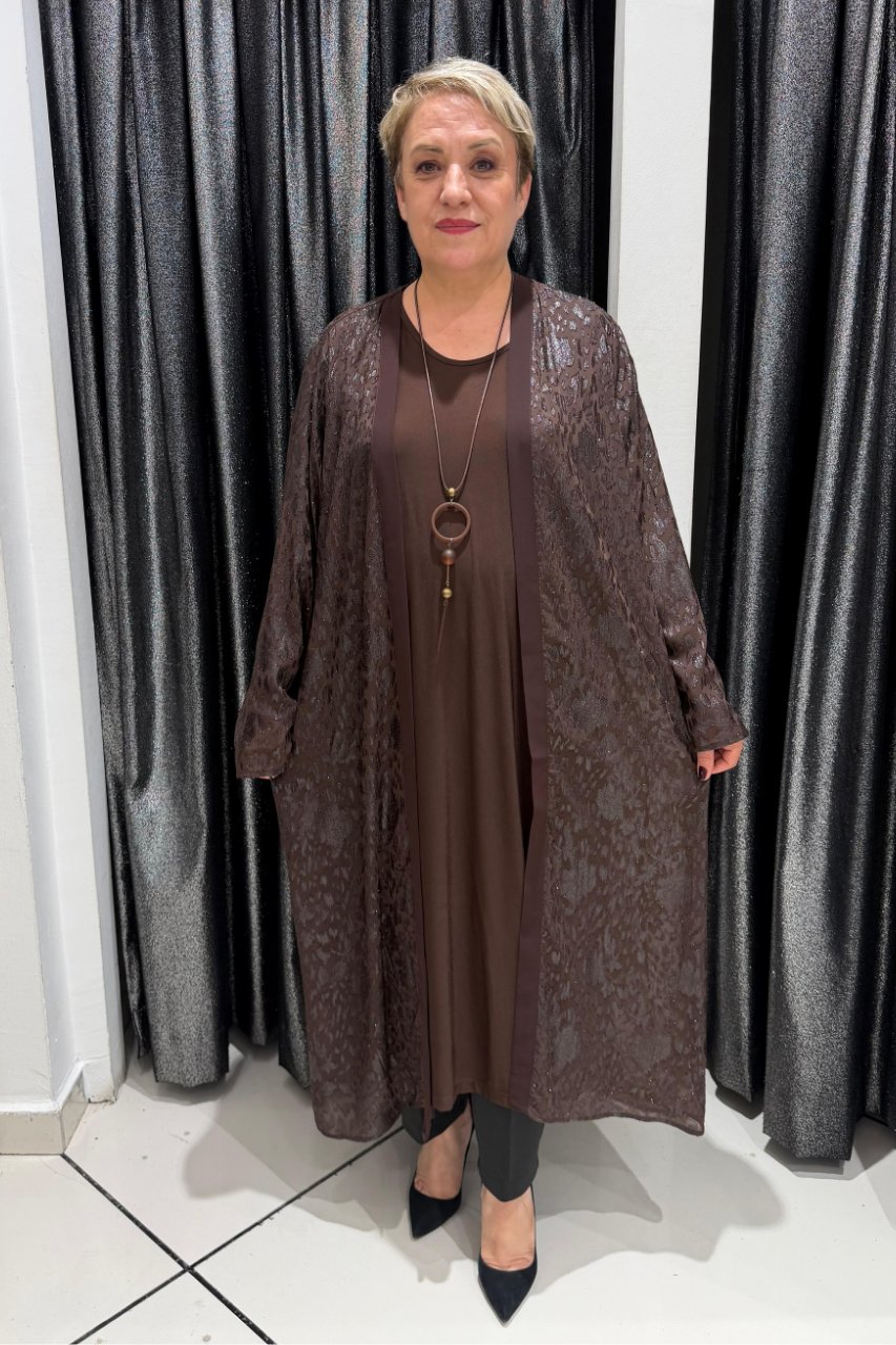 Selma Büyük Beden İçli Dışlı Takım Kolye Hediyeli