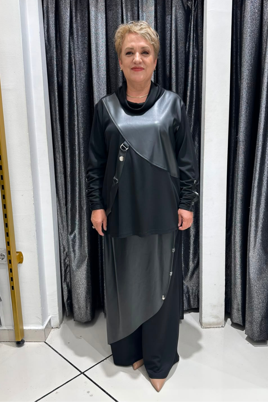Selma Büyük Beden Modern Tasarım İkili Takım