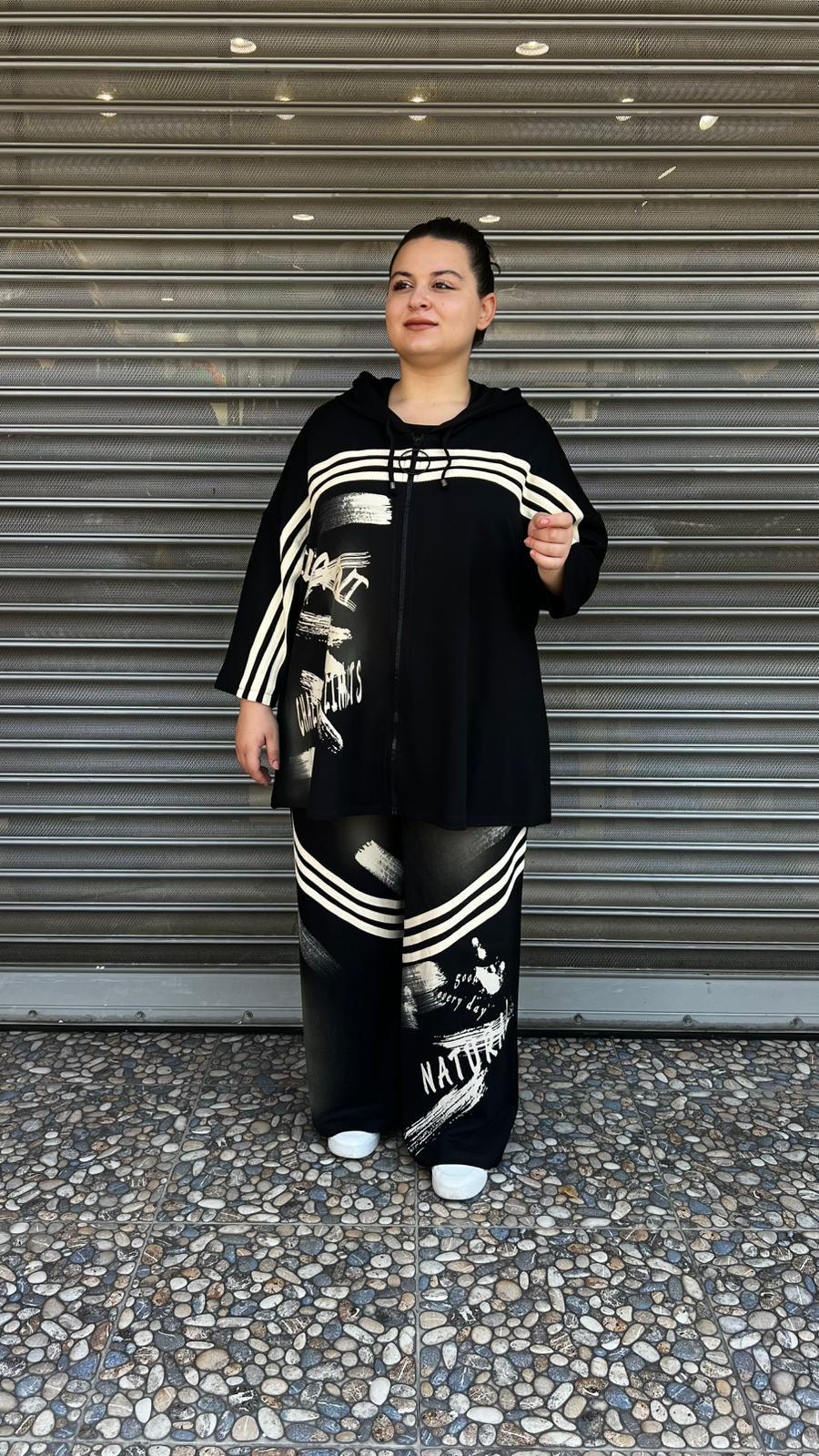 Selma Büyük Beden Oversize Tasarım Eşofman Takımı