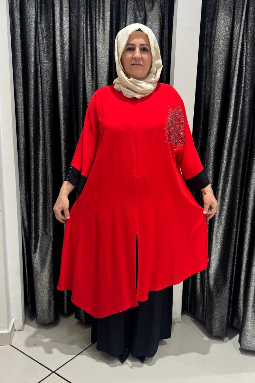 Selma Büyük Beden Rahat Kesim Altlı Üstlü Takım