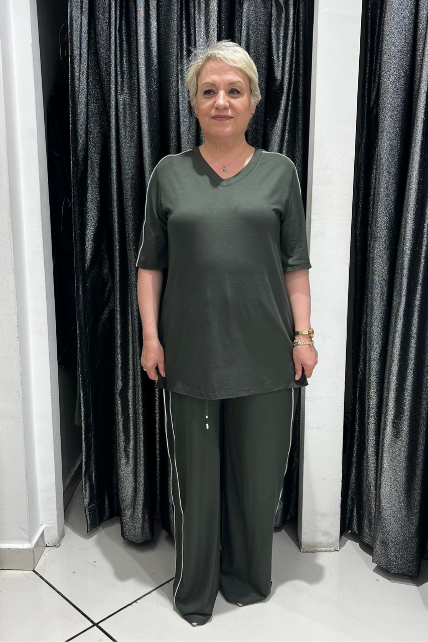 Selma Büyük Beden Rahat Kesim İkili Takım