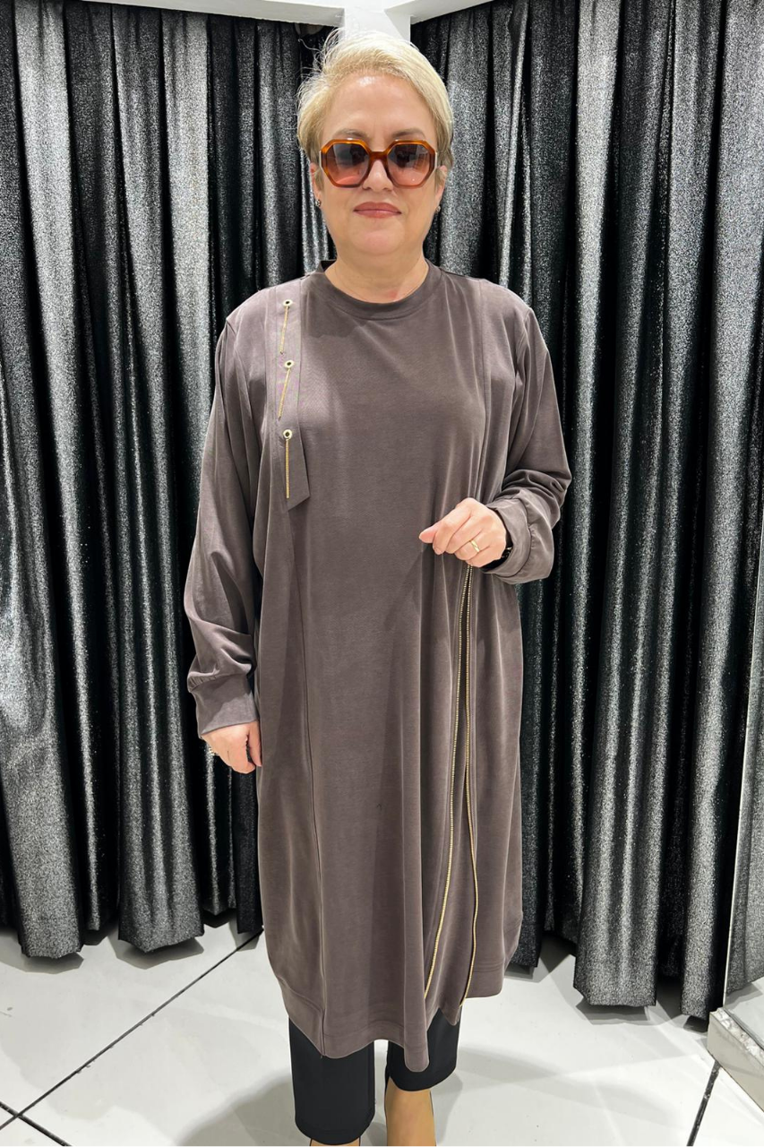Selma Büyük Beden Şık Detaylı Tunik