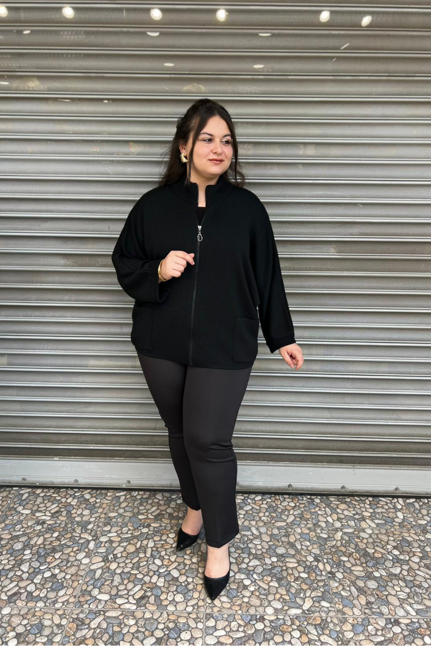 Selma Büyük Beden Triko Hırka