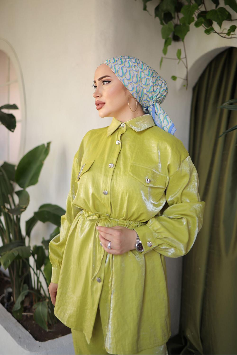MAGAZİN SATEN TAKIM SARI