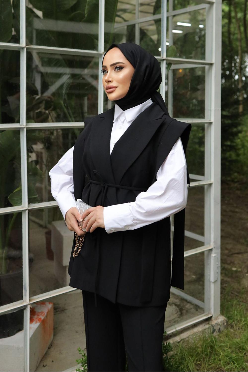 MUE YELEKLİ TAKIM SİYAH