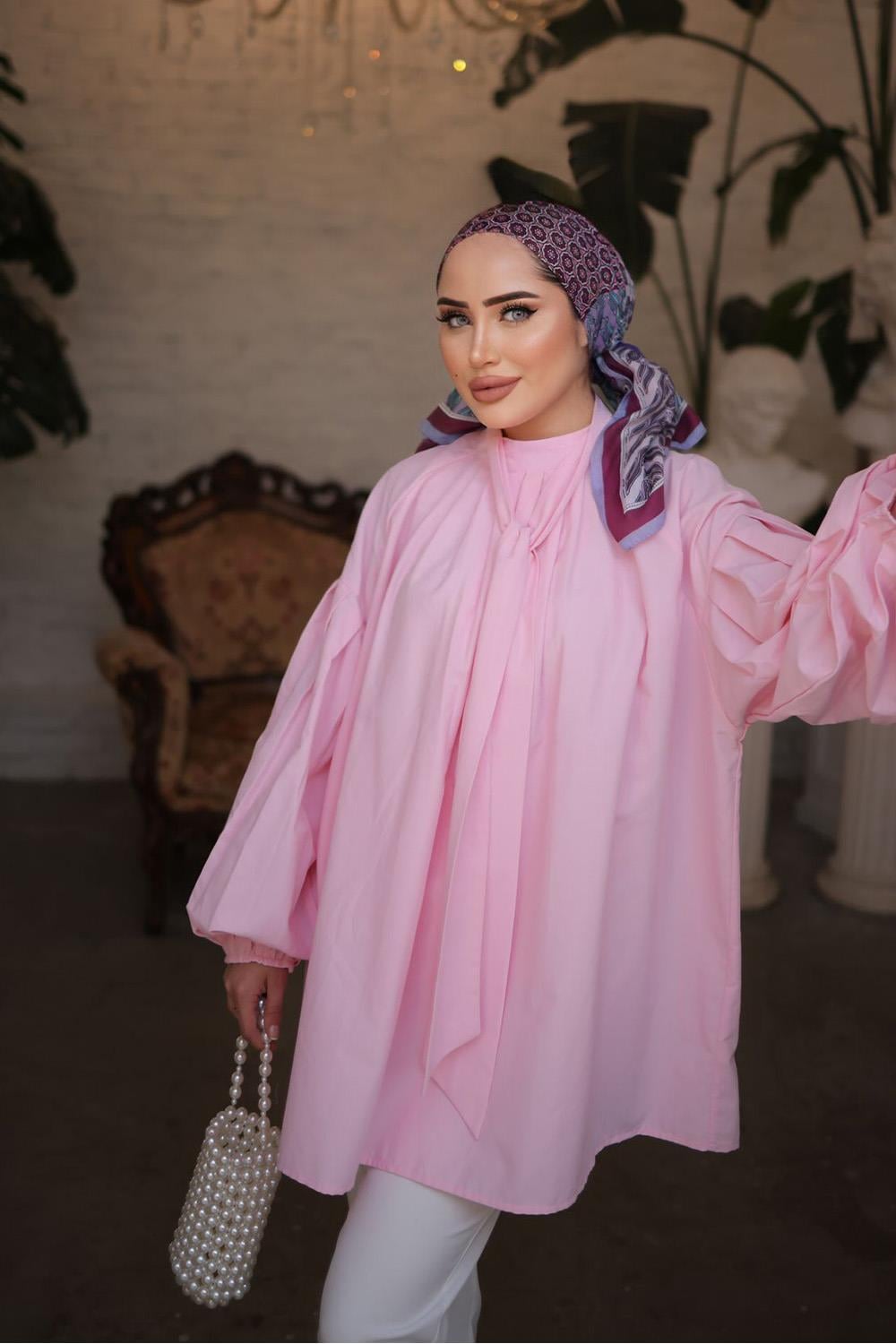 VUALE GÖMLEK PEMBE