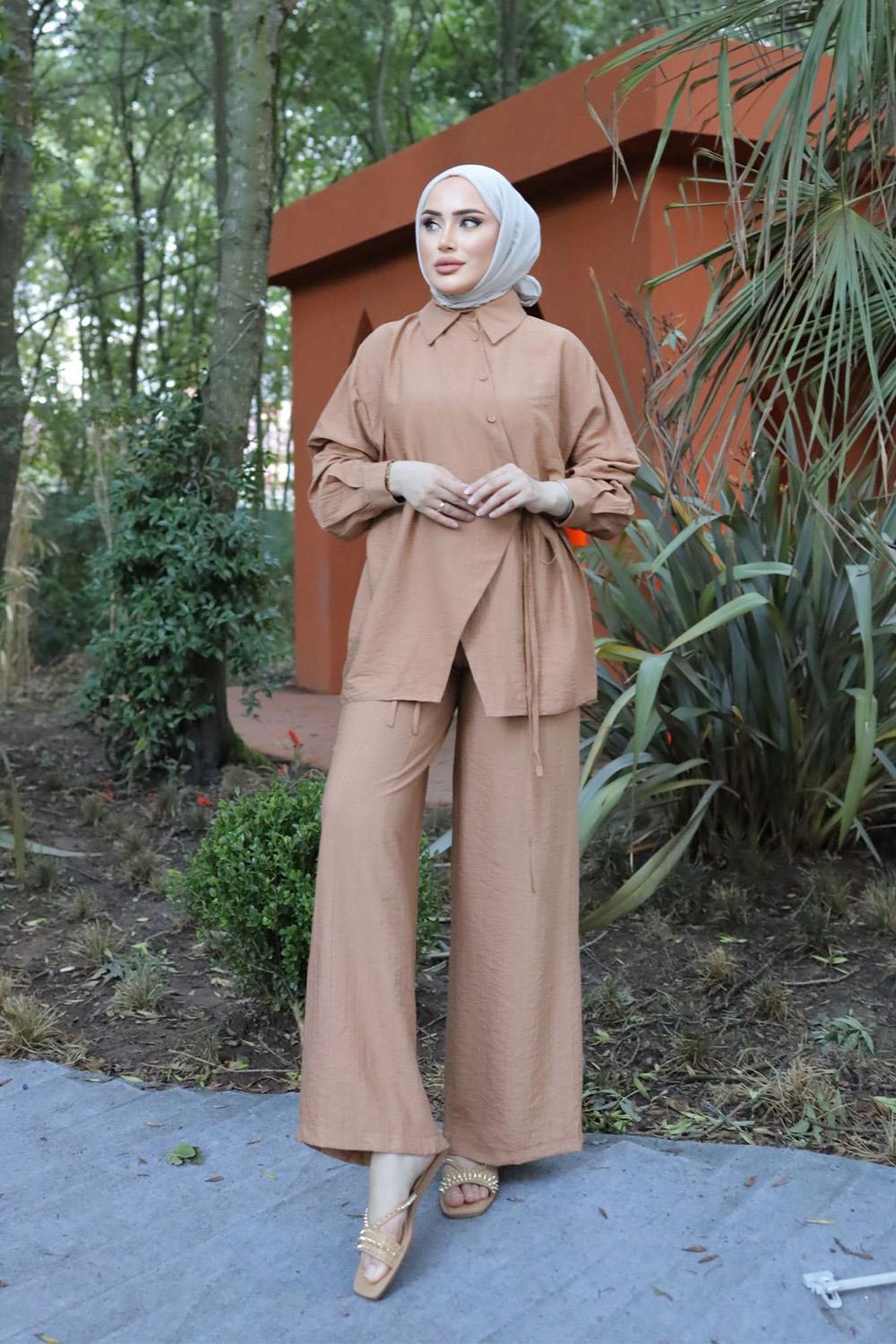 YANDAN BAĞCIKLI TAKIM CAMEL