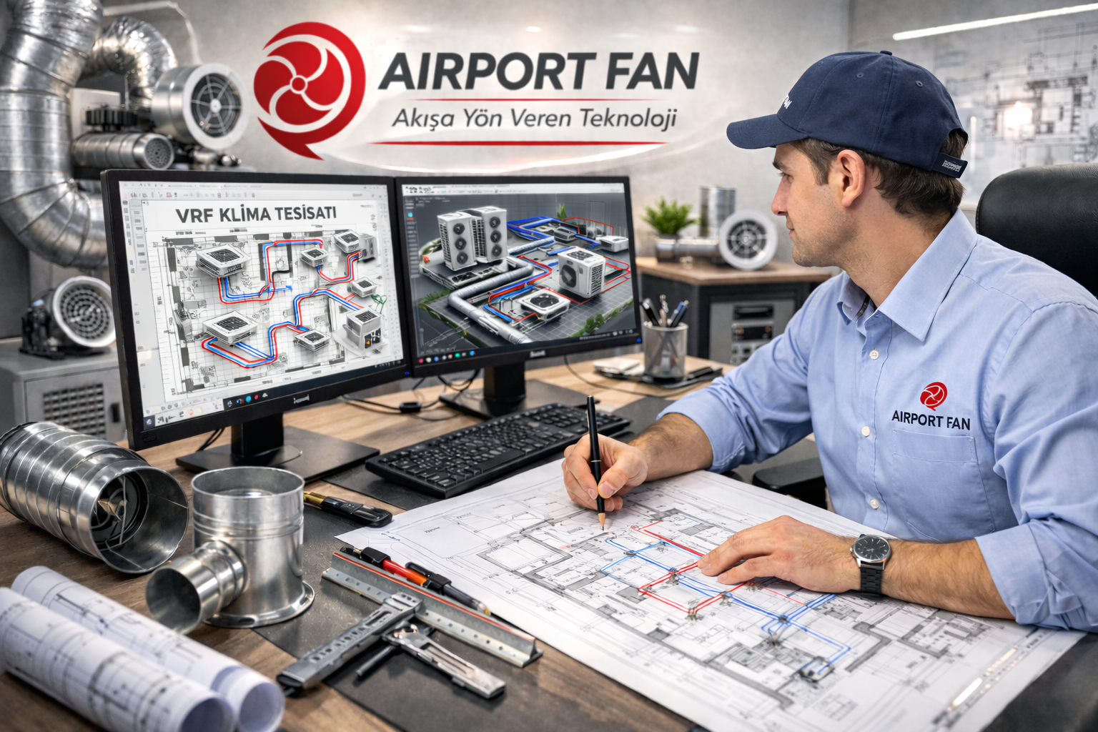 VRF KLİMA TESİSATI PROJELENDİRME & METRAJ ÇIKARTMA HİZMETİ  - AIRPORT - HİZMETLER