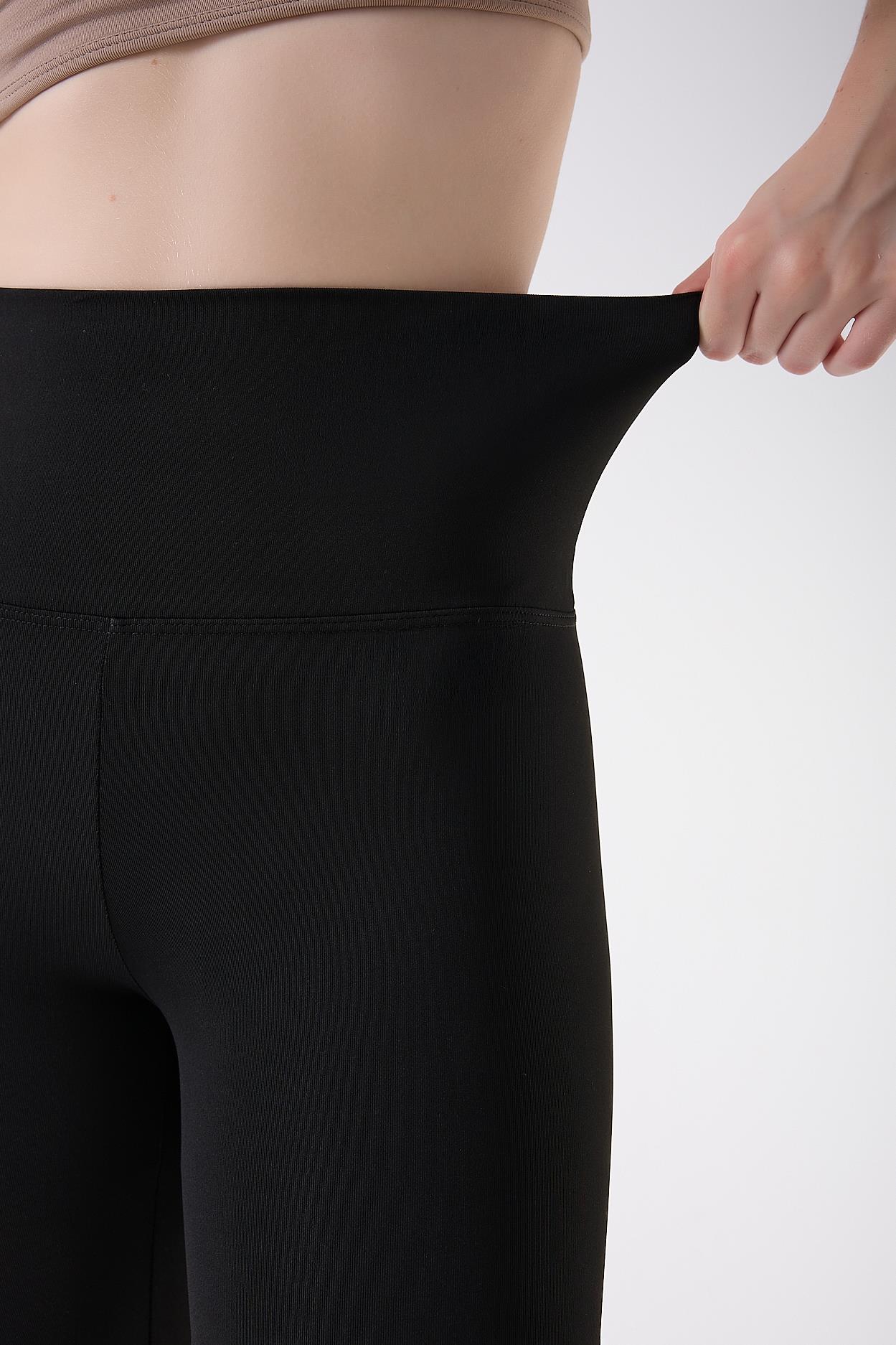 İmaj 705 Siyah Renk Ekstra Yumuşak Dokulu, Toparlayıcı ve Esnek Etkili Normal Bel Tayt