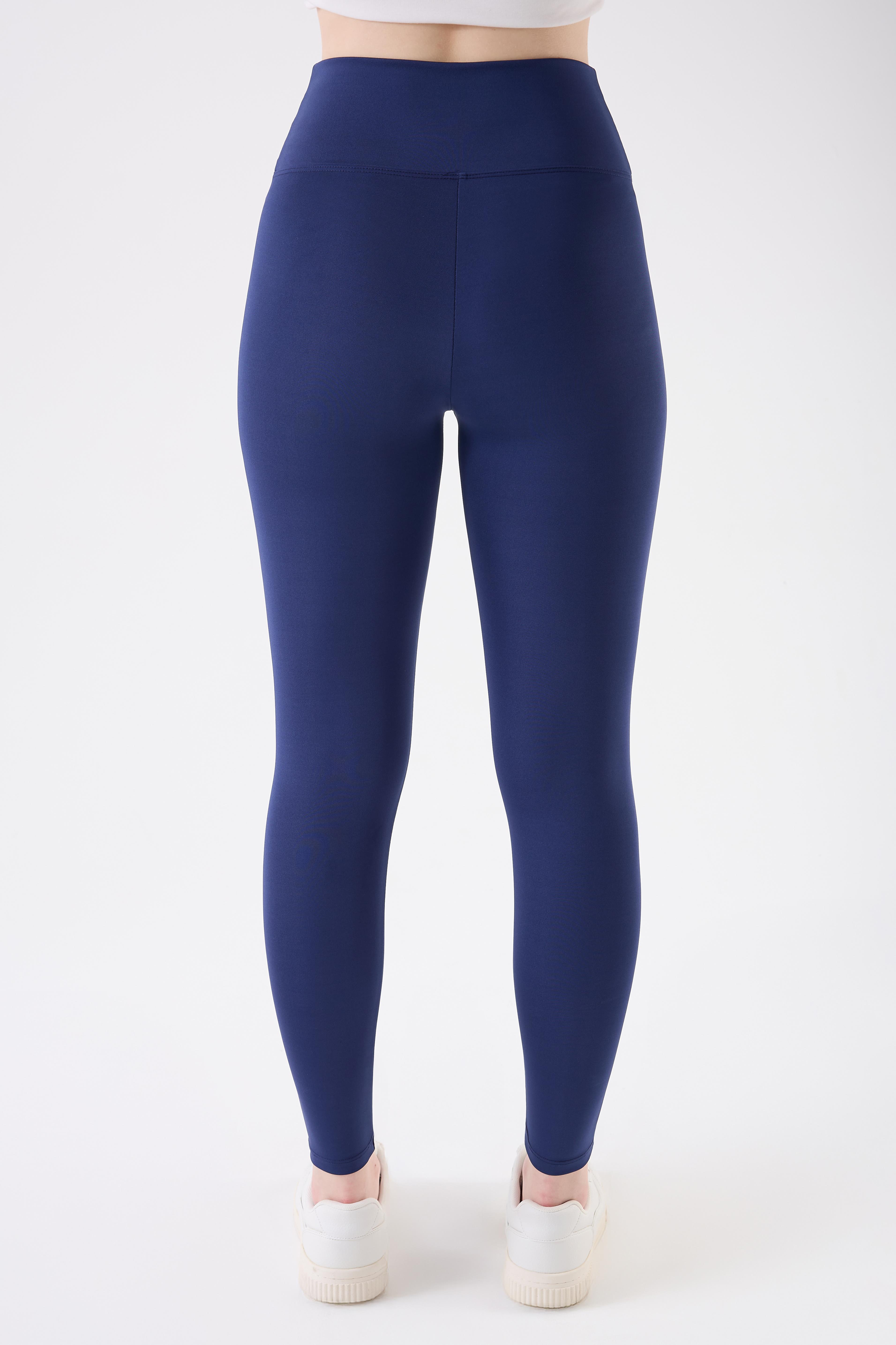 İmaj 706 Lacivert Renk Ekstra Yumuşak Dokulu, Toparlayıcı ve Esnek Etkili Yüksek Bel Tayt