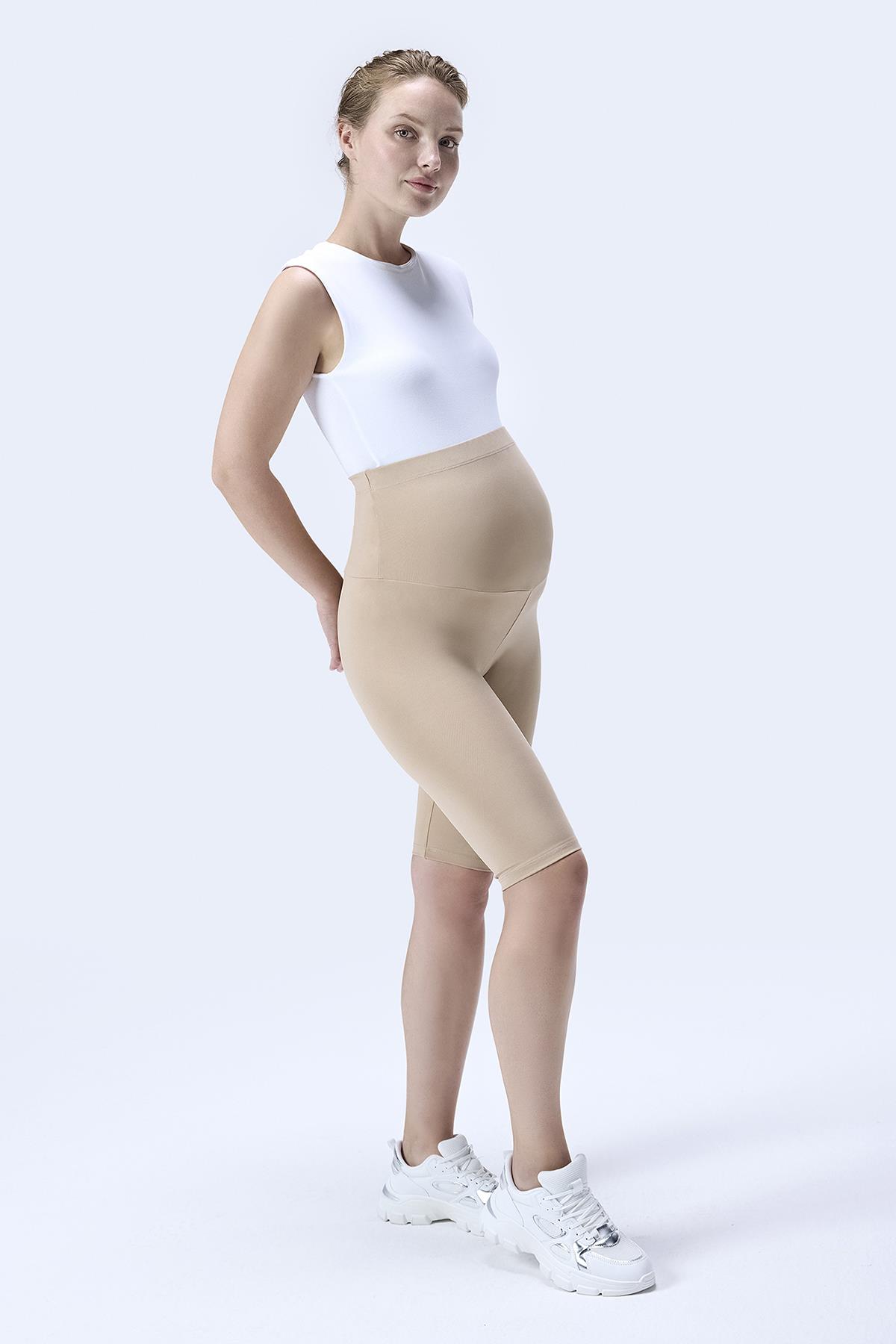 İmaj 349 Bej Renk Toparlayıcı ve Extra Esnek Etkili Yüksek Bel Hamile Tayt
