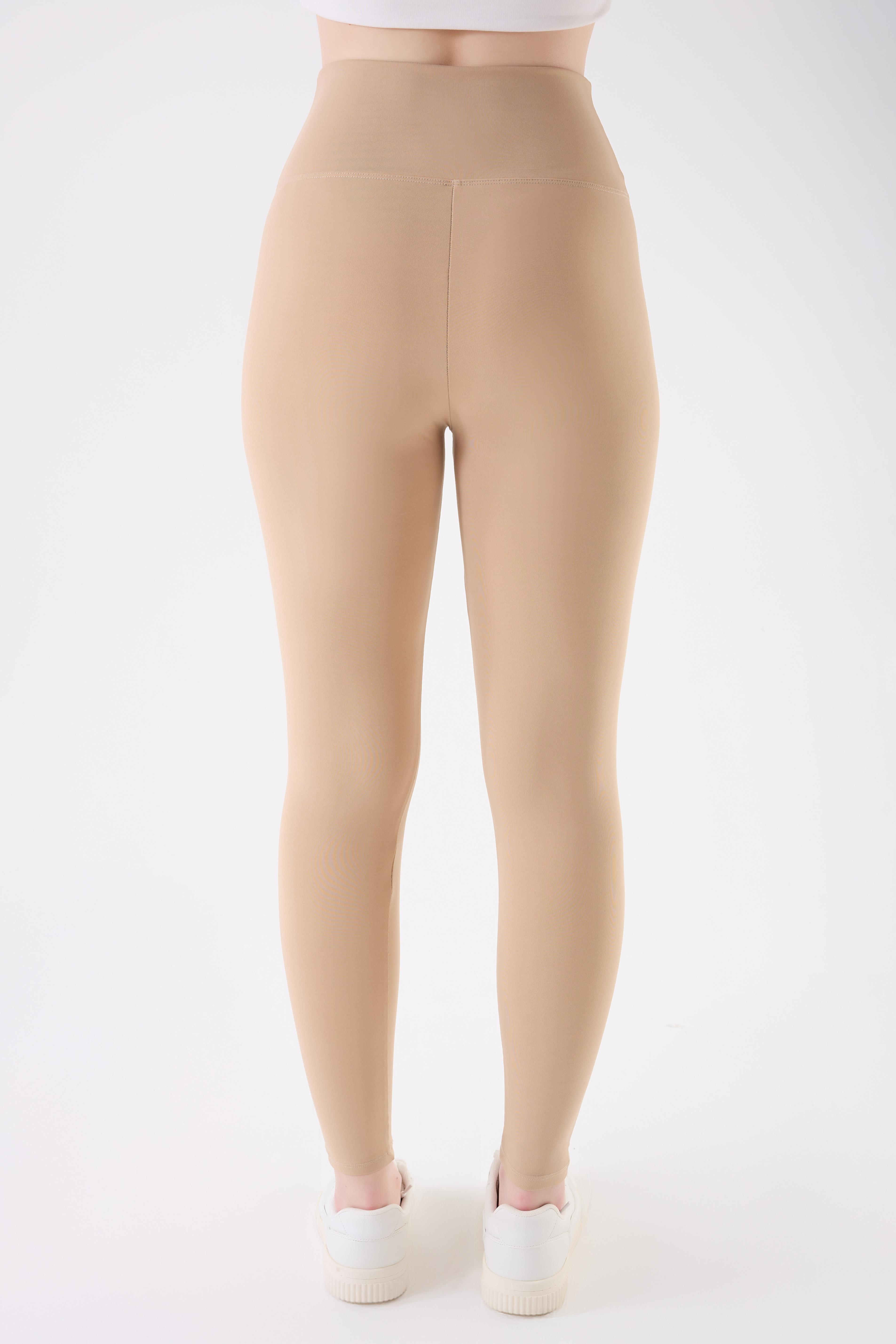 İmaj 490 Bej Renk Toparlayıcı ve Extra Esnek Etkili Yüksek Bel Tayt