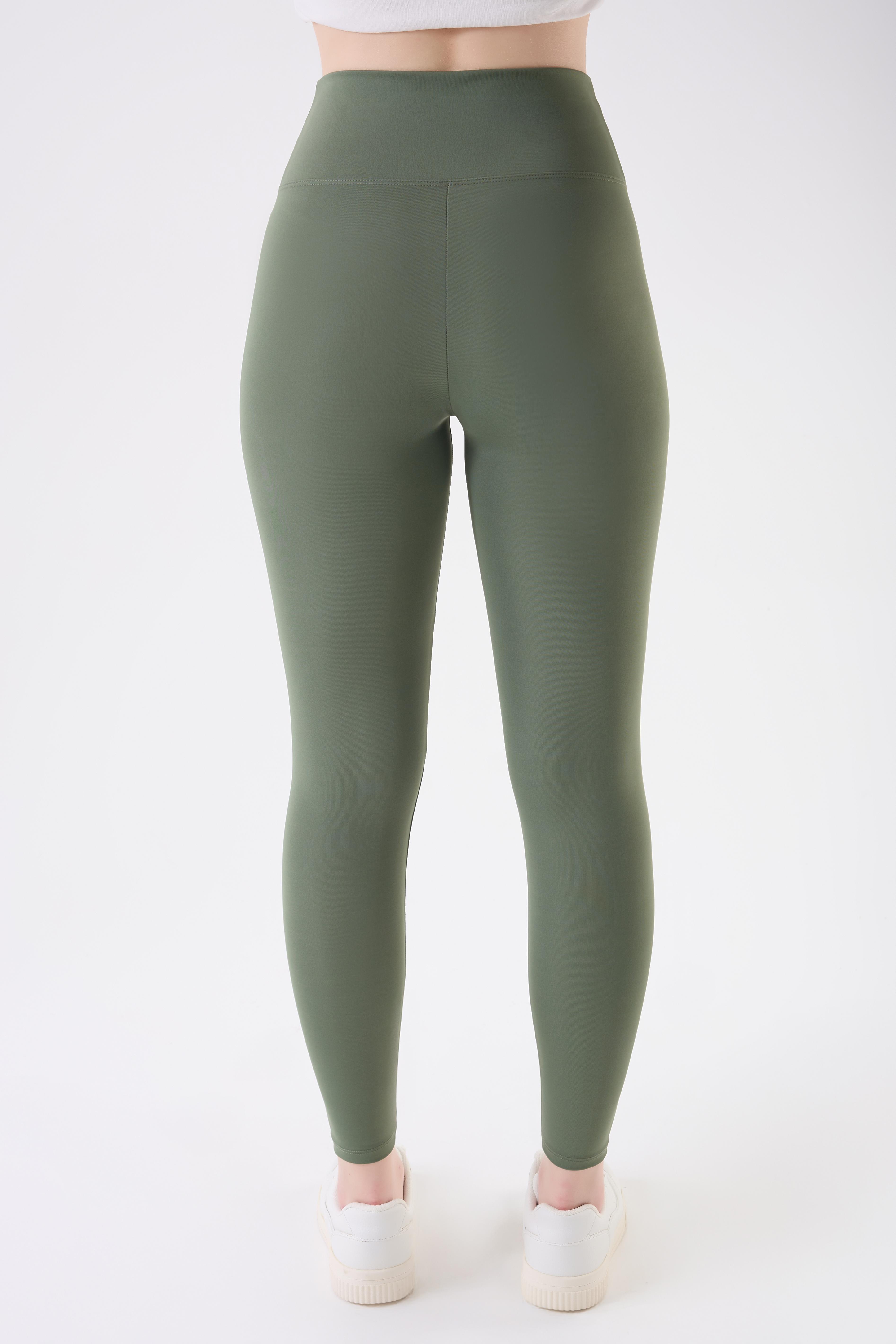 İmaj 490 Yeşil Renk Toparlayıcı ve Extra Esnek Etkili Yüksek Bel Tayt