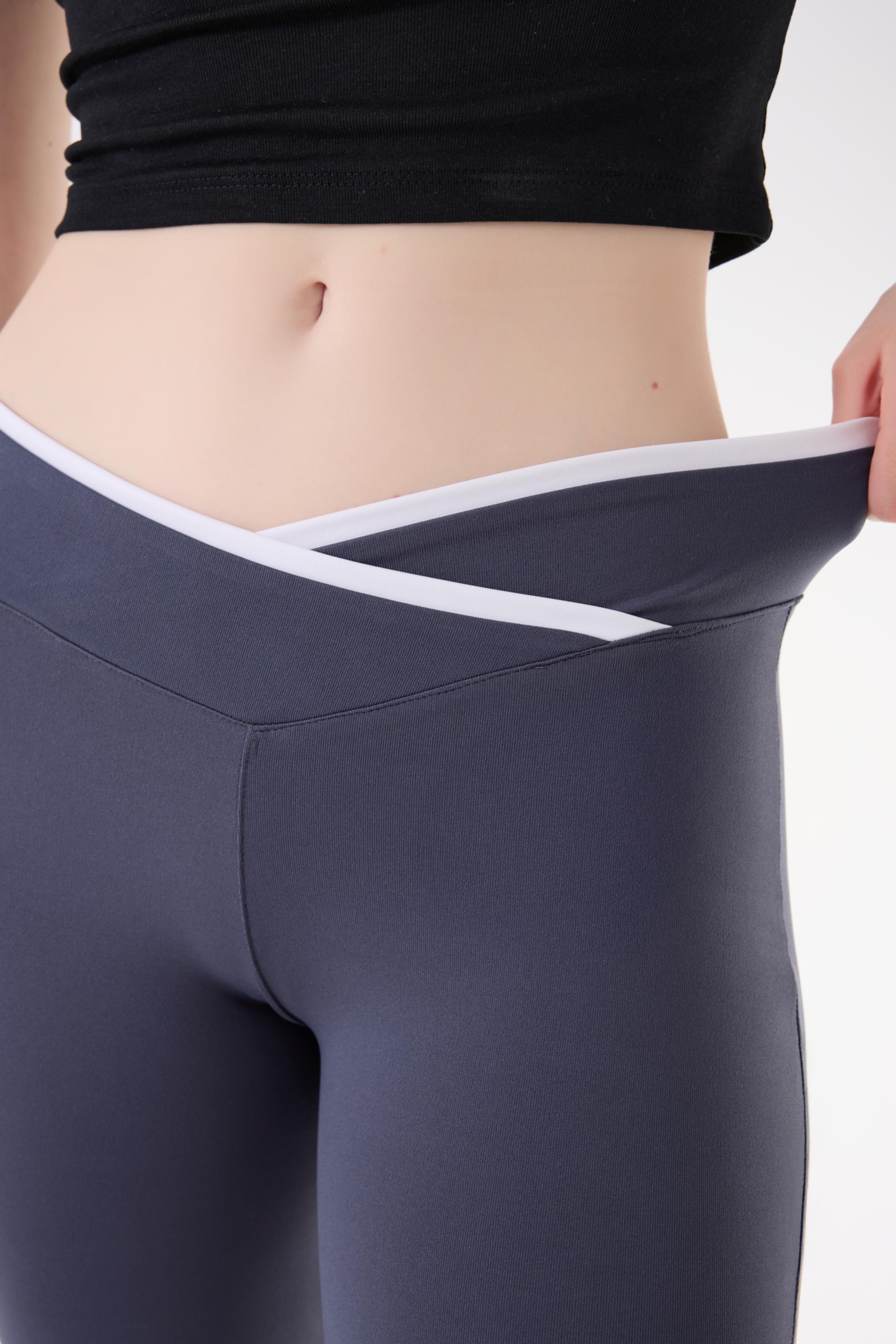 İmaj 486 Gri Renk Toparlayıcı ve Extra Esnek Etkili Normal Bel İspanyol Paça Tayt